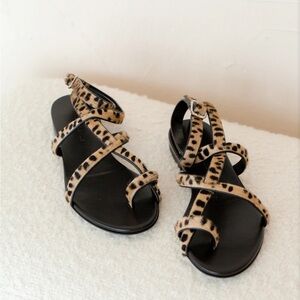 Jenni Kayne Pony Hair Strappy Sandal